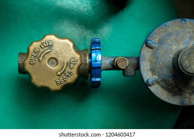 Operating Valve Of LPG Cylinder.