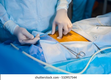 Doctor Teaches Technique Suturing Closure On Stock Photo (edit Now 