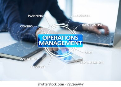 Operations Management Business Technology Concept On Stock Photo ...