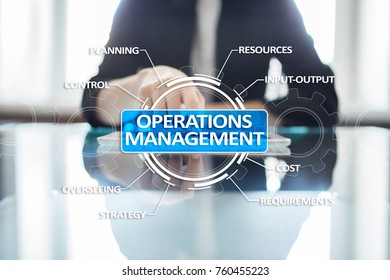 Operations Management Business Technology Concept On Stock Photo 