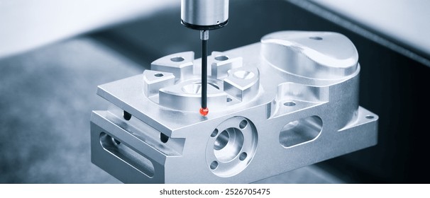 Operator inspection dimension metal parts by CMM after machining process in industrial factory. - Powered by Shutterstock