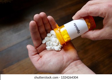 Opioids In Prescription Bottle