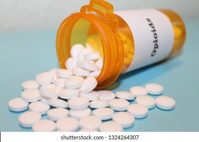 Opioids In Prescription Bottle