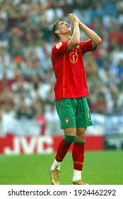 Oporto, PORTUGAL - June12, 2004: 
Cristiano Ronaldo Looks Dejected 
During The UEFA Euro 2004 - 
Portugal V Grece At Estádio Do Dragão. 
