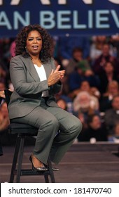 Oprah Winfrey Attending Barack Obama Campaign Rally For Democratic Presidential Primary With Oprah Winfrey, The Verizon Wireless Arena, Manchester, NH, December 09, 2007