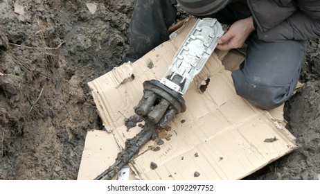 Optical communications engineer working
