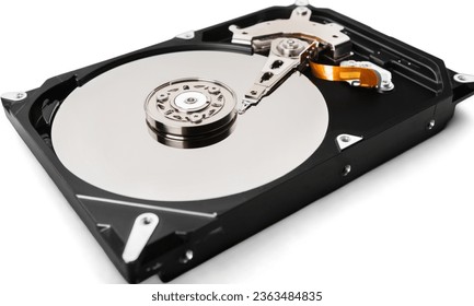 Optical Drive: A device for reading and writing CDs, DVDs, or Blu-ray discs. - Shutterstock ID 2363484835