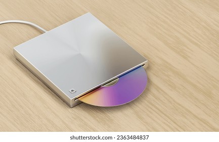 Optical Drive: A device for reading and writing CDs, DVDs, or Blu-ray discs. - Shutterstock ID 2363484837