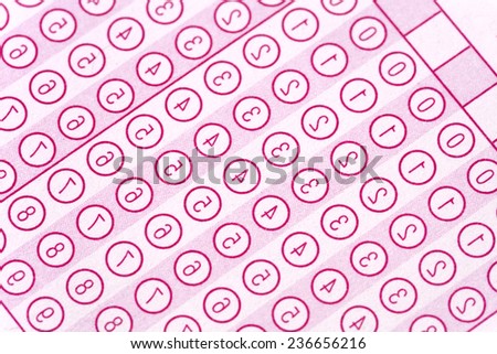 optical form of an examination