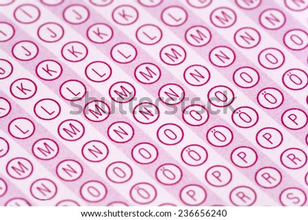 optical form of an examination