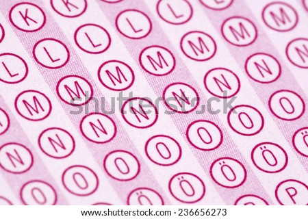 optical form of an examination