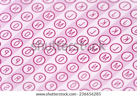 optical form of an examination