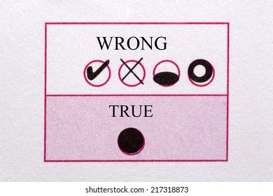 Optical form is True and wrong 