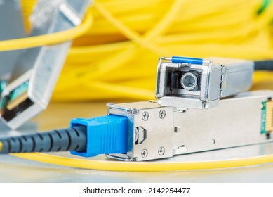 Optical gigabit SFP module with patch cord cable for IT network