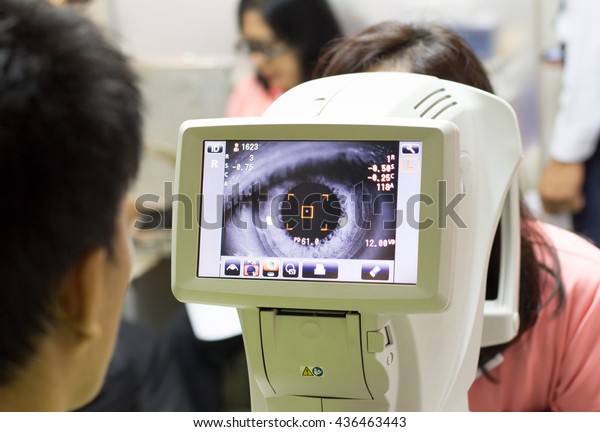 The Optical\
Instruments for examines the\
sight