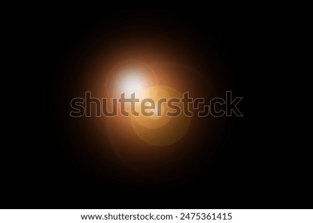 Similar – Image, Stock Photo Lens flare of the evening sun shining through the trees in the orange evening sky and reflecting on the water