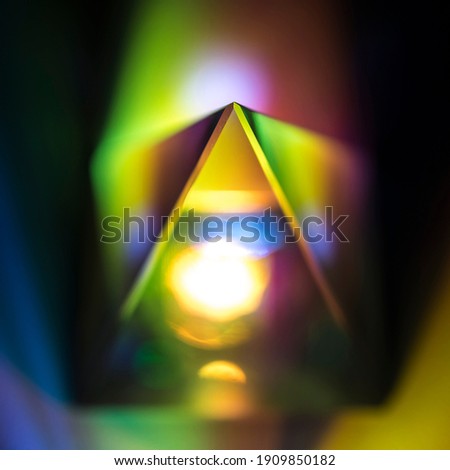 optical ptisma with light effects 