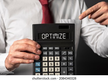 Optimize Word. Cost And Tax Optimization Concept.