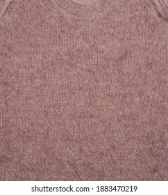 Optional Pink Mohair Sweater On White Background