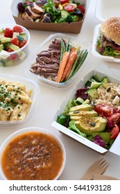 Options Variety Assortment Of Takeout Food Gourmet Takeaways Delivery