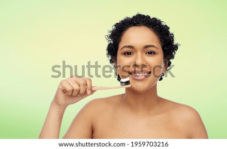 Similar – Image, Stock Photo Black toothpaste and toothbrush over grey