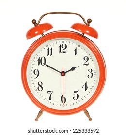 Orange alarm clock