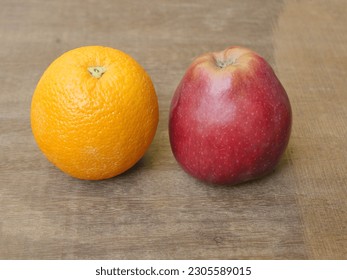 Orange and Apples ,normal angle of view