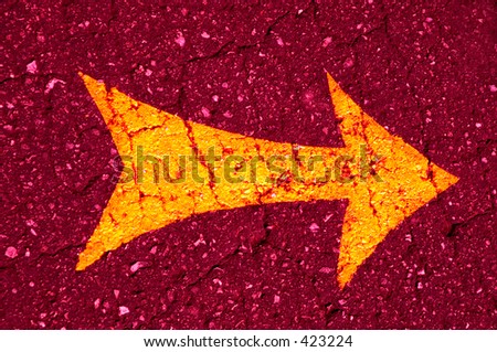  orange arrow