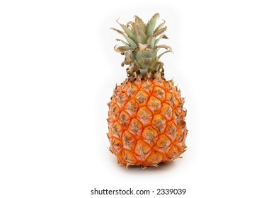 Orange Baby Pinapple Isolated Over White