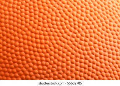 Orange Basketball Close Up Shot