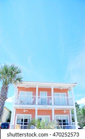 Orange beach house in Florida