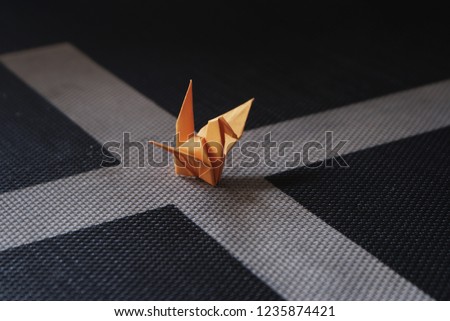orange bird origami