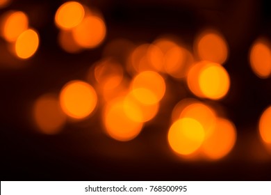 Orange Bokeh Background