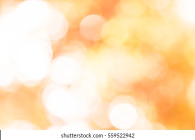 Orange Bokeh Background From Nature