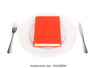 Orange Book On A Plate