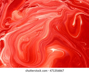 Orange Bright Fire Red Marble Texture Photo Design Background