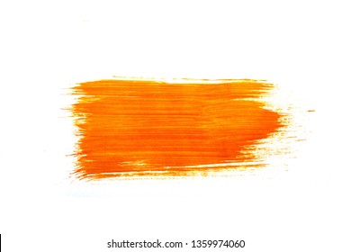 orange brushstroke watercolor isolated on white background - Shutterstock ID 1359974060