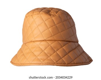 Orange Bucket Hat  Isolated On White Background .fisherman's Hat, Irish Country Hat ,session Hat,panama.