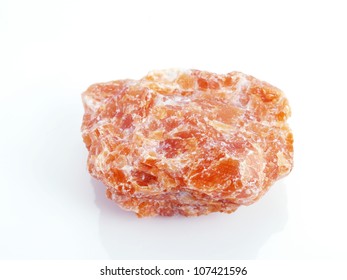 Orange calcite. Is a carbonate mineral.