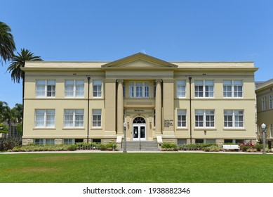 ORANGE, CALIFORNIA - 14 MAY 2020: Reeves Hall On The Campus Of Chapman University.