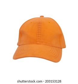 light orange hat