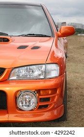orange car