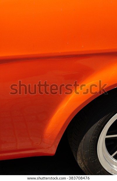 orange car under
sunshine