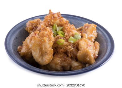 Orange Chicken Isolated On A White Background