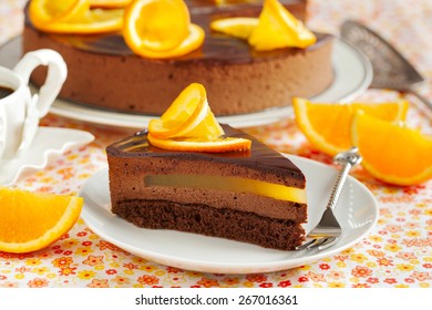 Orange Chocolate Mousse Cake