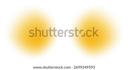 Orange circle gradient noise gradation. Abstract color watercolor blur mesh shape on white background. Gradient aura, grain neon blob with noise effect
