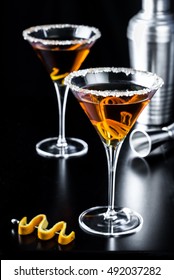 Orange Citrus Martini With Shaker 