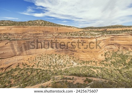 Orange cliffs in Upper Ute Canyon in the Colorado National Monument