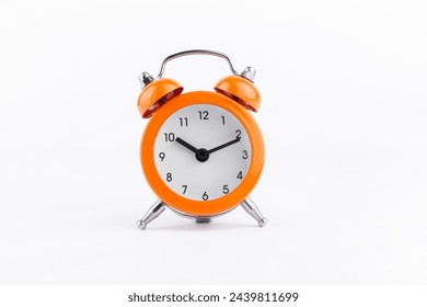 Orange The clock sets the time to 10.00. on white background isolate
 - Powered by Shutterstock