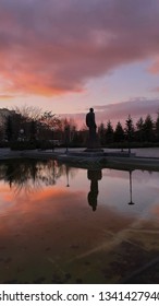 Orange Clouds In Bilkent University